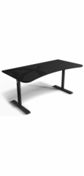 AROZZI herní stůl ARENA Gaming Desk Gunmetal Dark Grey