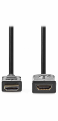 NEDIS High Speed prodlužovací HDMI 1.4 kabel s ethernetem/ 4K@30Hz/ zlacené konektory HDMI-HDMI/ černý/ bulk/ 5m