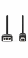 Nedis CCGL60100BK10 USB 2.0, zástrčka USB-A - zástrčka USB-B, k tiskárně, 1, černý NEDIS kabel USB 2.0/ zástrčka USB-A - zástrčka USB-B/ k tiskárně apod./ černý/ bulk/ 1m