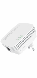 STRONG sada 2 adaptérů Powerline WF 1000 DUO MINI/ Powerline 1000 Mbit/s/ Wi-Fi 750 Mbit/s/ 1x LAN/ bílý