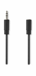 NEDIS prodlužovací stereo audio kabel s jackem/ zástrčka 3,5 mm - zásuvka 3,5 mm/ černý/ bulk/ 10m