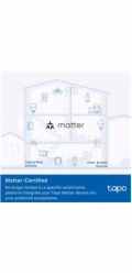 TP-Link Tapo P110M chytrá WiFi mini zásuvka (3680W,16A,2,4 GHz,BT,Matter certified)