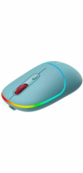 CANYON myš optická bezdrátová MW-22, RGB, 800/1200/1600 dpi, 4 tl, BT+2,4GHz, baterie 650mAh, dark cyan