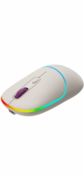 CANYON myš optická bezdrátová MW-22, RGB, 800/1200/1600 dpi, 4 tl, BT+2,4GHz, baterie 650mAh, rice