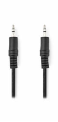 NEDIS stereo audio kabel/ 3,5mm jack zástrčka - 3,5mm jack zástrčka/ černý/ bulk/ 1m