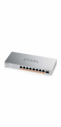 Zyxel XMG-108 8 Ports 2,5G + 1 SFP+, 8 ports 100W total PoE++ Desktop MultiGig unmanaged Switch