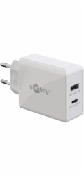 duální rychlá nabíječka goobay USB-C PD 30 wattů