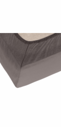 Prostěradlo Okko 638, šedé, 90/120x200 cm, s elast
