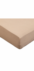 Prostěradlo Okko 603, pískové, 90/120x200 cm, s gumou
