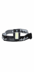 NEDIS LED čelovka/ 180 lm/ napájení z baterie/ napájení z USB/ 3.7 V DC/ včetně baterií/ dobíjecí/ černá