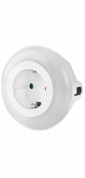 NEDIS LED noční světlo do zásuvky/ denní/noční senzor/ 3680 W/ 10 lm/ bílá / modrá / zelená