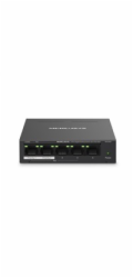 MERCUSYS switch MS105GP (5xGbE,4xPoE+,65W,fanless)