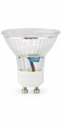 NEDIS LED žárovka GU10/ PAR16/ 3 W/ 220 V/ 230 lm/ 2700 K/ teplá bílá/ čirá