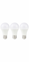 NEDIS LED žárovka E27/ A60/ 8 W/ 220 V/ 806 lm/ 2700 K/ teplá bílá/ matná/ 3 kusy