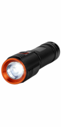 NEDIS LED svítilna/ napájení z baterie/ 3,7 V DC/ 20 W/ 2000 lm/ dosah 180 m/ černá