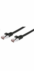 C-TECH kabel patchcord Cat6, FTP, černý, 1m