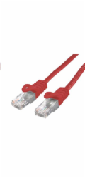 C-TECH kabel patchcord Cat6, UTP, červený, 2m