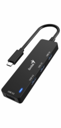 GENIUS hub UH-400/ USB-C na 4x USB3.0/ černý