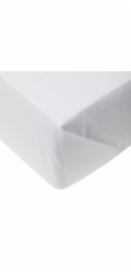 BAVLNĚNÉ prostěradlo 180X220 CM BÍLÉ