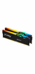 KINGSTON DIMM DDR5 32GB (Kit of 2) 6400MT/s CL32 Non-ECC FURY Beast RGB EXPO, Černá