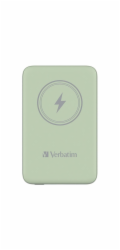 Verbatim Wireless Powerbank Charge  n  Go 10.000mAh (hellgrün, Qi, PD 3.0, Quick Charge 3.0)