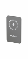 Verbatim Wireless Powerbank Charge  n  Go 5.000mAh (grau, Qi, PD 3.0, Quick Charge 3.0)