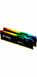 Kingston DIMM 64 GB DDR5-6400 (2x 32 GB) duální sada (černá, KF564C32BBEAK2-64, FURY Beast RGB, INTEL XMP, AMD EXPO)