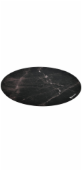 AROZZI Zona Floorpad Black Marble/ ochranná podložka na podlahu/ kulatá 121 cm průměr/ design černý mramor