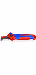 Knipex Odizolovací nůž 16 50 145 SB, nástroj na odizolování/odstraňování kabelů (červený/modrý, s ráčnou)