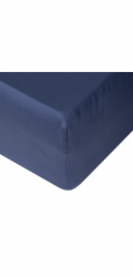 PROSTĚRADLO S GUMOU SATÉN 140X200+25 T. MODRÁ