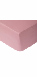 PROSTĚRADLO S GUMOU SATÉN 160X200+25 RŮŽOVÁ