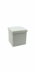 Pouf Domoletti HS522-10, šedý, 38 cm x 38 cm x 38 cm