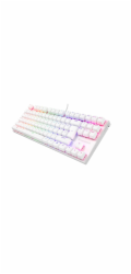 Genesis tichá herní klávesnice THOR 303/TKL/RGB/Outemu Peach Silent/Drátová USB/US layout/Bílá