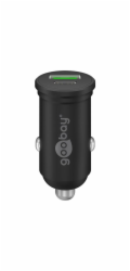 Goobay Rychlonabíječka do auta Dual-USB 45 Watt (černá, 1x USB-C, 1x USB-A, Power Delivery, 12/24 V)