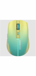 CANYON myš optická bezdrátová MW-44, LED Backlight, 800/1200/1600 dpi, 8 tl, BT+2,4GHz, bat 500mAh, žlutomodrá gradient