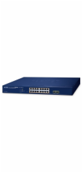 Planet GS-2210-16P2S WEBsmart L2 switch, 16x1Gb, 2x1Gb SFP, 16x PoE 802.3at 240W, QoS