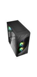 Sharkoon Rebel C80G RGB (černá, tvrzené sklo)