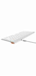 A4tech FBX51C, bezdrátová kancelářská klávesnice,BT/2,4 Ghz USB, CZ, bílá