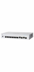 Cisco switch CBS350-8S-E-2G-EU (8xSFP, 2xGbE/SFP combo,fanless)