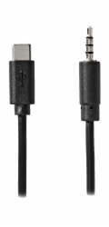 NEDIS USB-C adaptér/ USB-C zástrčka - 3,5 mm jack zástrčka/ černý/ bulk/ 1m