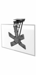 NEDIS stropní TV držák/ 23 - 65 "/ nosnost 30 kg/ motorizovaný/ otočný/ naklápěcí/ vzdálenost od stropu 140 mm/ DO/ ocel
