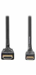 NEDIS High Speed HDMI 1.4 kabel s ethernetem/ 4K@30Hz/ zlacené konektory HDMI-mini HDMI/ černý/ bulk/ 3m