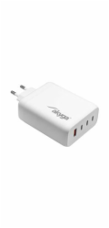 Akyga Nabíječka univerzální USB-A + 3x USB-C PD 5-28V / max. 5A 140W Quick Charge 3.0 GaN, bílá