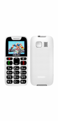 EVOLVEO EasyPhone, mobilní telefon pro seniory s nabíjecím stojánkem, bílá