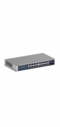 NETGEAR GS724T - Version 6 - přepínač - L3 Lite - inteligentní - 24 x 10/100/1000 + 2 x SFP - desktop, Lze montovat do rozvaděče