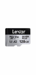 Lexar Paměťová karta Professional Silver Plus MicroSDXC 128 GB třída 10 UHS-I/U3 A2 V30 (LMSSIPL128G-BNANG)
