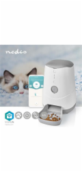 NEDIS Wi-Fi chytrý automat na krmivo pro domácí mazlíčky/ Android/ iOS/ Nedis® SmartLife/ bílo-šedý