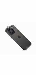 Ochranná skla čoček fotoaparátů FIXED Camera Glass pro Apple iPhone 16 Pro/16 Pro Max, černá