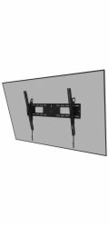 Neomounts LEVEL-750 - Montážní sada - pro televize - težká konstrukce - uzamykatelný - ocel - černá - velikost obrazovky: 55"-98" - montáž na stěnu