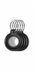 Belkin Bezpečné pouzdro na AirTag s vodotěsný přívěskem na klíče – černé - 4pack